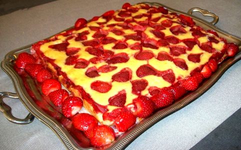 gâteau de fraises