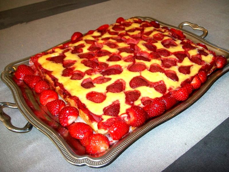 gâteau de fraises